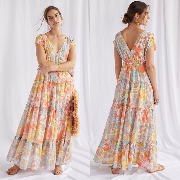 Anthropologie Dresses & Skirts - Anthropologie Ethereal Floral Maxi Dress